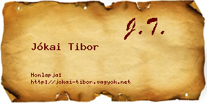 Jókai Tibor névjegykártya